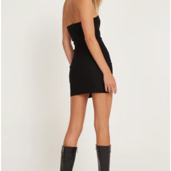 Motel bandeau black cut out mini dress - Picture 6 of 10